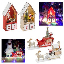 Wooden Advent Calendar LED