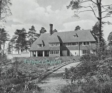 Lake House Coney Warren St Georges Hill Weybridge 1924 3 Page Photo Article D838