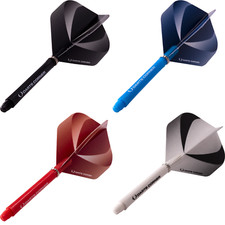Darts Corner | 5 Sets (15) Dart Flights + Nylon Dart Stems Shafts Combo Set