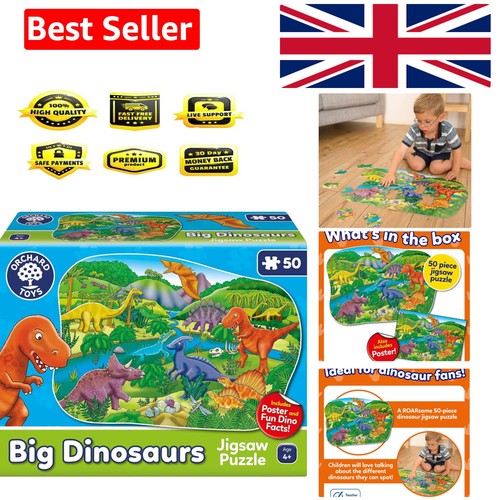 Giant piece dinosaur jigsaw - giant, 50-piece