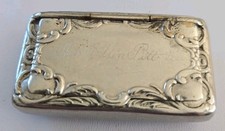Victorian Silver Plated Snuff