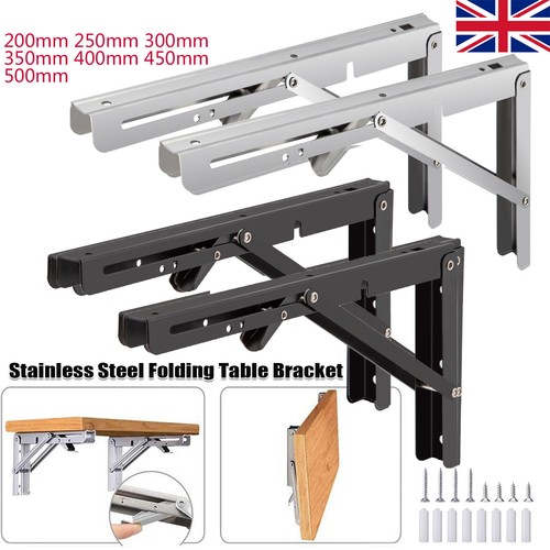 10x folding shelf brackets - folding,