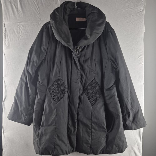 John lewis black padded coat - padded,