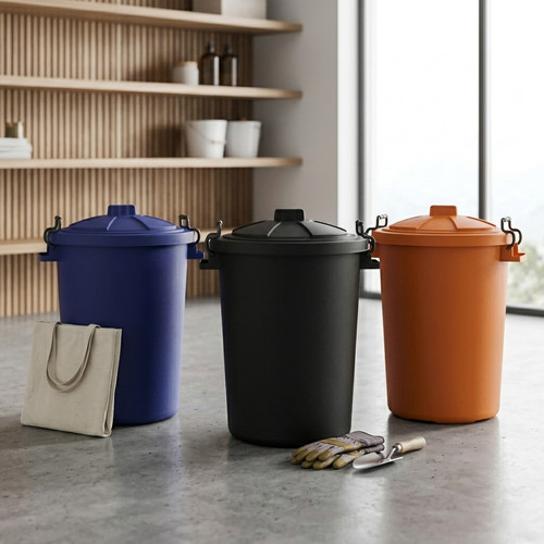 50l dustbin with - x, clip