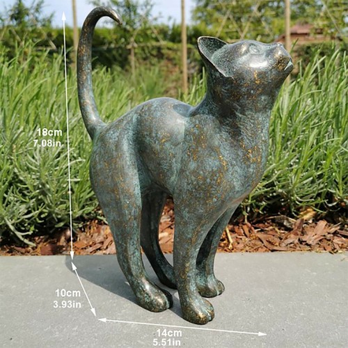 Outdoor cat statue - cat,