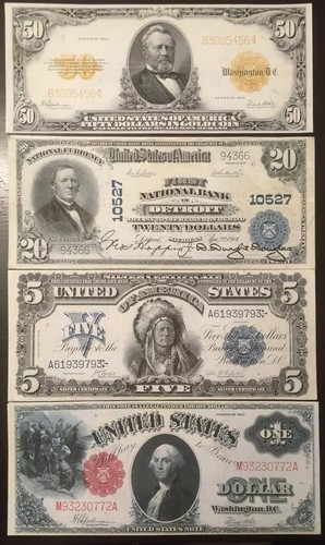 Reproduction currency set - currency,