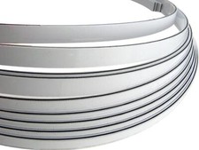 Incudo White/Black/White Plain PVC Guitar Binding - 1700x6x1.5mm 3-Ply
