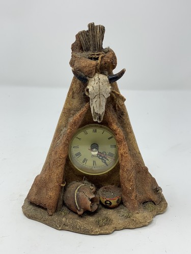 Indian tee pee quartz clock - tee,