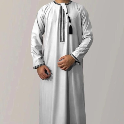 White muslim dishdasha long - 58,