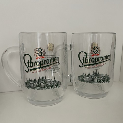 Staropramen beer pint - pint, glasses