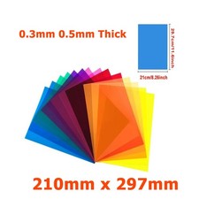 0.3mm 0.5mm Thick A4 Coloured