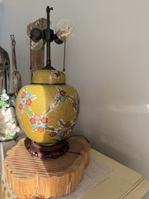 Yellow chinese cloisonné - chinese,