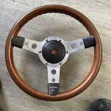 Mountney Classic 13" 3 Spoke  Wood Steering Wheel Classic Car