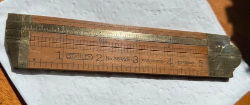 Antique stanley folding ruler - folding,
