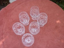 Six Royal Brierley Crystal -