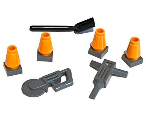 Lego traffic cones - traffic, road