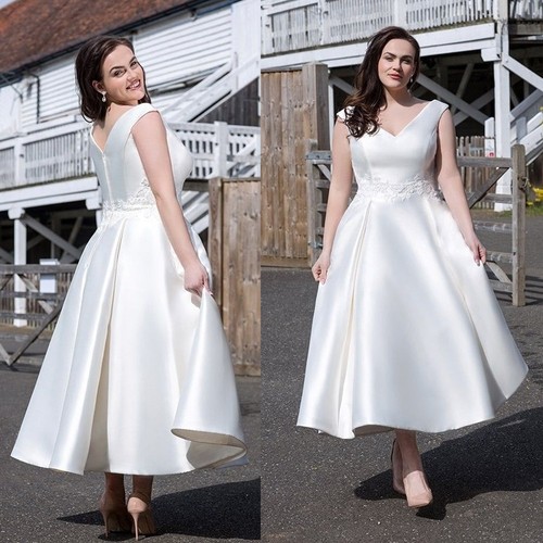 Plus size satin wedding - plus,