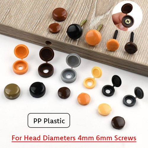 Hinged screw cover cap - screw, for