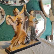 Large Chalkware Art Deco