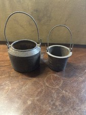 Pair antique cast iron glue - pair, of