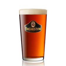 Theakston ale pint glass - theakston,