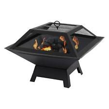 Square Fire Pit BBQ Grill