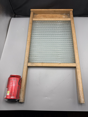 Antique washboard wood - antique, wood+glass