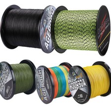 UK 4/8 Strands pe Braid Fishing Line Black Multicolour Green 100-2000m 10~300LB 