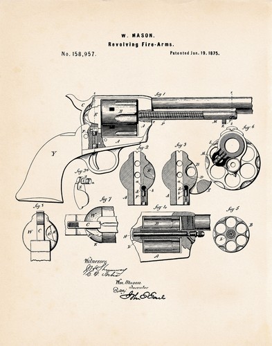 1873 colt peacemaker - 45, poster