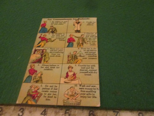 Humorous postcard ten - humorous,