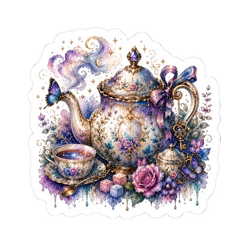 Mad hatter tea - mad, kiss-cut