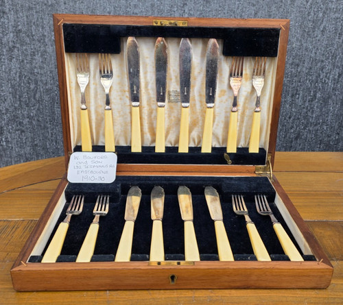 Antique canteen cutlery - antique,