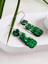 Sparkly Emerald Green Organic