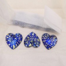 Vintage czech glass heart - czech,