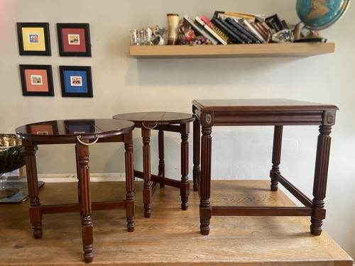 Vintage mahogany nest - mahogany, of