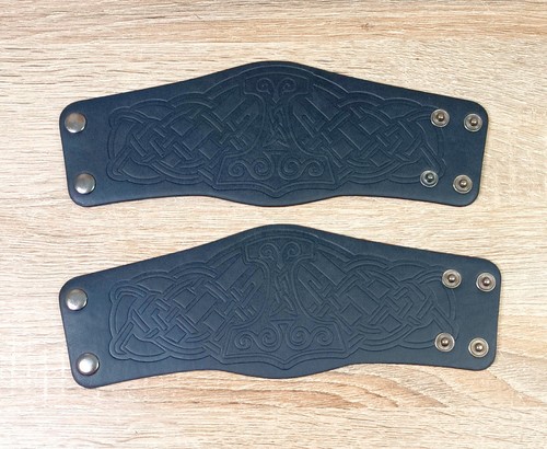 Leather viking men mjolnir - leather, men's