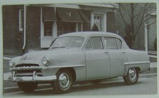 Plymouth 1953 Cranbrook 4 Door Sedan Salesmans Card Period Postcard Ref 98D