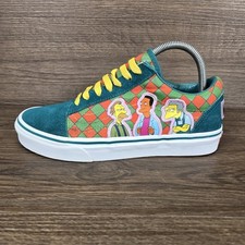 VANS x The Simpsons Moe's Tavern Green Suede Trainers UK 5 EU 38 Limited Edition