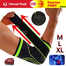 Tennis Golf Elbow Support Brace Adjustable Forearm Strap Compression Sleeve Band