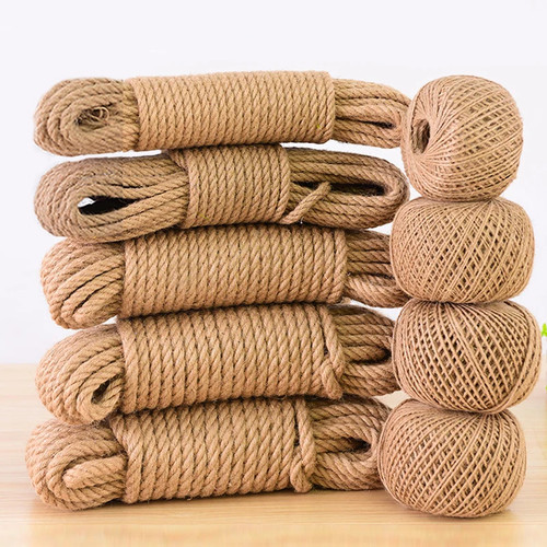 Natural vintage jute rope - natural,