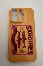 Sardines Case Retro Tinned Fish Silicone Phone Case For iPhone
