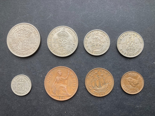 1947 set coins year - set, a