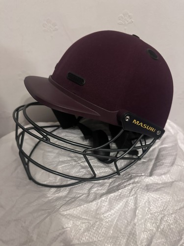 Masuri cricket helmet - cricket, maroon