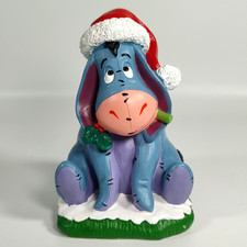 Disney Slotz Eeyore Christmas Santa Hat Statue Figurine Winnie The Pooh