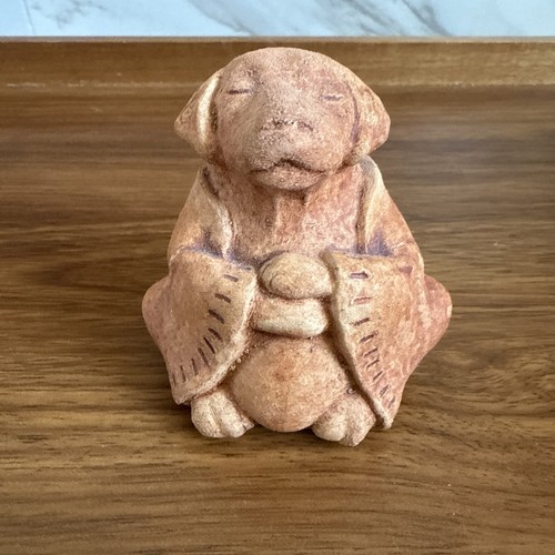 Designer stone meditating dog - designer,