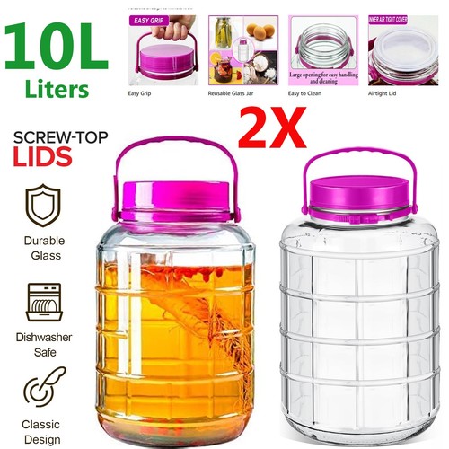 Large 10l glass - 10l, jar