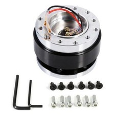 Aluminium Alloy Quick Release Hub For Car Steering Wheel With 6-hole Adapter Kit