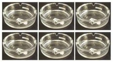 6 x Luminarc Glass AshTray -