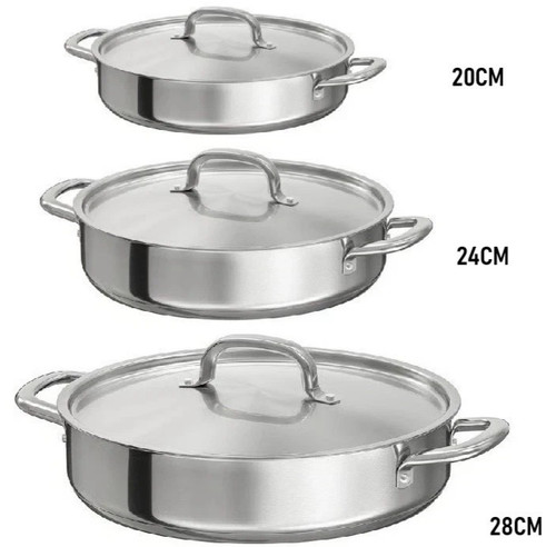 Triply stainless steel - stainless, shallow