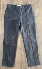 L.K. Bennett 'Larisa' Ladies Navy Cotton Mix Tapered Crop Trousers Size 12